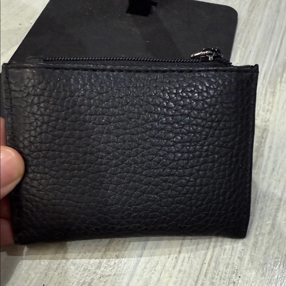 Brighton Crocodile Black and Brown Leather Card Holder Lipstick Case Set